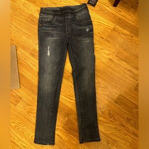 NWT. Mac And Me pull on skinny jeans.  Slight distressing on front. Size 2